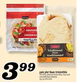 Marché Richelieu pain plat Naan Irrésistible | Irrésistible Naan flatbread offer