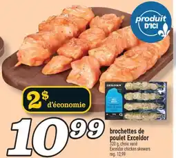 Marché Richelieu brochettes de poulet Exceldor | Exceldor chicken skewers offer
