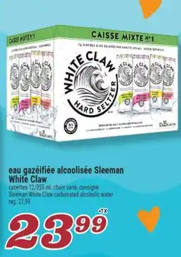 Marché Richelieu eau gazéifiée alcoolisée Sleeman White Claw | Sleeman WhiteClaw carbonated alcoholic water offer