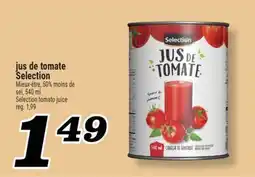 Marché Richelieu JUS DE TOMATE SELECTION | SELECTION TOMATO JUICE offer