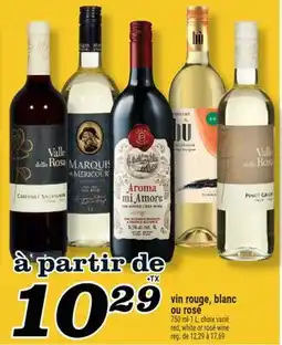 Marché Richelieu VIN ROUGE, BLANC OU ROSÉ | RED, WHITE OR ROSÉ WINE offer