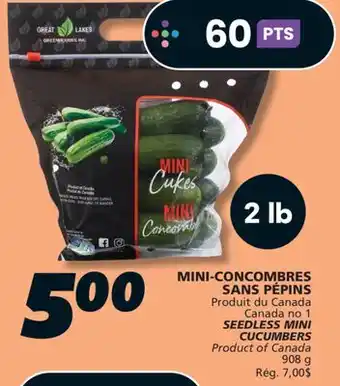 IGA SEEDLESS MINI CUCUMBERS offer