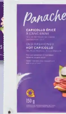 IGA PANACHE OLD-FASHIONED HOT CAPICOLLO OR SHAVED WHITE HAM offer