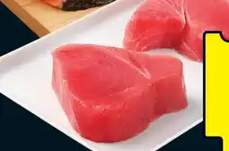 IGA FROZEN OR THAWED TUNA STEAKS offer