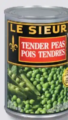 IGA LE SIEUR TENDER PEAS offer