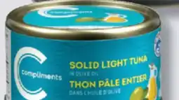 IGA COMPLIMENTS LIGHT OR FLAVOURED LIGHT TUNA offer
