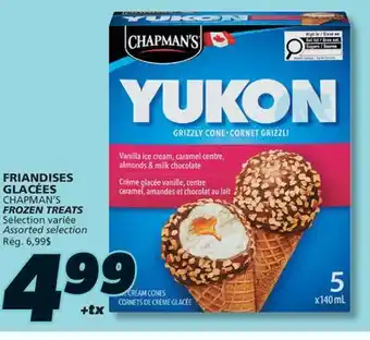 IGA CHAPMAN'S FROZEN TREATS offer