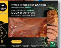 IGA LAC BROME BONELESS MARINATED DUCK BREAST STEAK offer