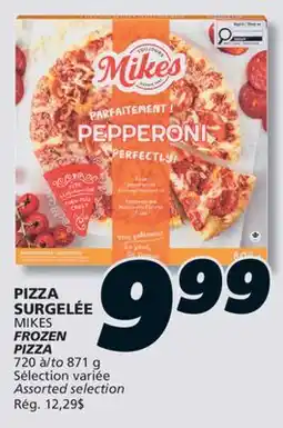 IGA MIKES FROZEN PIZZA offer