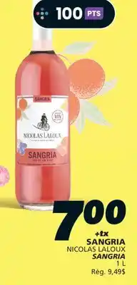IGA NICOLAS LALOUX SANGRIA offer