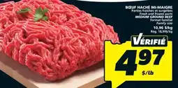 IGA Fresh and frozen parts MEDIUM GROUND BEEF offer