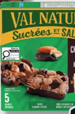 IGA VAL NATURE BARS OR SNACKS offer