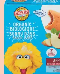 IGA EARTH'S BEST SUNNY DAYS ORGANIC BARS OR ORGANIC RICE WAFERS offer
