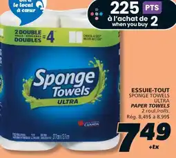 IGA SPONGE TOWELS ULTRA PAPER TOWELS offer