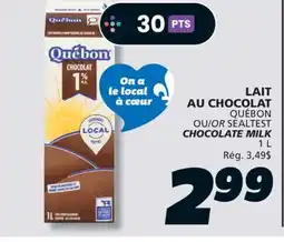 IGA QUÉBON OR SEALTEST CHOCOLATE MILK offer