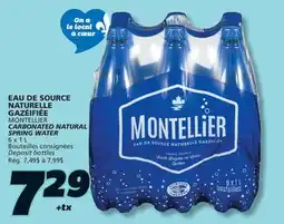 IGA MONTELLIER CARBONATED NATURAL SPRING WATER offer
