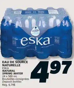 IGA ESKA NATURAL SPRING WATER offer