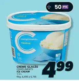 IGA COMPLIMENTS ICE CREAM offer