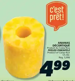 IGA PEELED PINEAPPLE offer