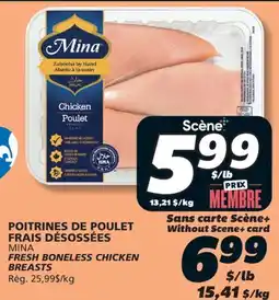 IGA MINA FRESH BONELESS CHICKEN BREASTS offer