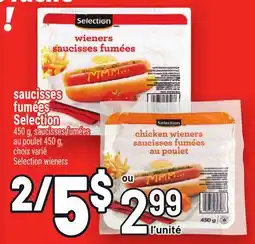 Metro SAUCISSES FUMÉES SELECTION | SELECTION WIENERS offer
