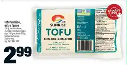 Super C tofu Sunrise, extra ferme | Sunrise tofu offer