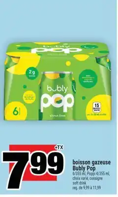 Super C boisson gazeuse Bubly Pop | soft drink offer