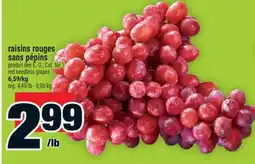 Super C raisins rouges sans pépins | red seedless grapes offer