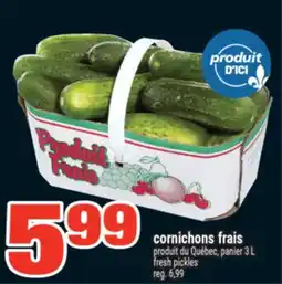Super C cornichons frais | fresh pickles offer