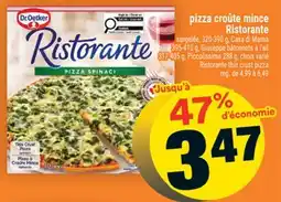 Super C pizza croûte mince Ristorante | Ristorante thin crust pizza offer