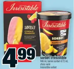 Super C sorbet Irrésistible | Irrésistible sorbet offer