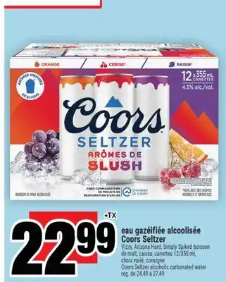 Super C eau gazéifiée alcoolisée Coors Seltzer | Coors Seltzer alcoholic carbonated water offer
