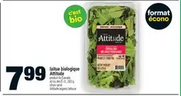 Super C laitue biologique Attitude | Attitude organic lettuce offer