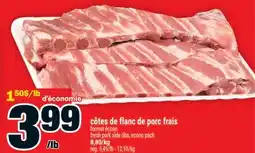 Super C côtes de flanc de porc frais | fresh pork side ribs offer