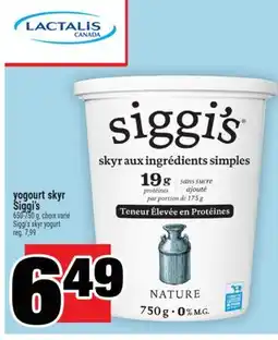 Super C yogourt skyr Siggi's | Siggi's skyr yogurt offer
