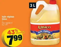 Super C huile végétale Unico | Unico vegetable oil offer