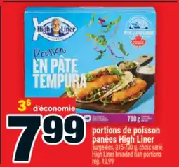 Super C portions de poisson panées High Liner | High Liner breaded fish portions offer