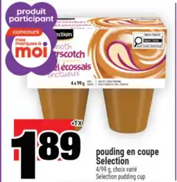 Super C pouding en coupe Selection | Selection pudding cup offer
