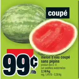 Super C melon d'eau coupé sans pépins | cut seedless watermelon offer