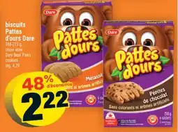 Super C biscuits Pattes d'ours Dare | Dare BearPaws cookies offer