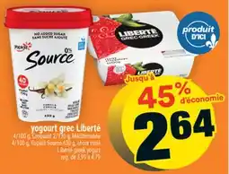 Super C yogourt grec Liberté | Liberté greek yogurt offer