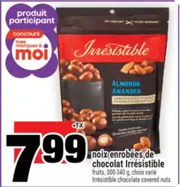 Super C noix enrobées de chocolat Irrésistible | Irrésistible chocolate covered nuts offer