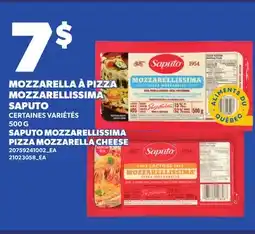 Provigo MOZZARELLA À PIZZA MOZZARELLISSIMA SAPUTO, 500 G | SAPUTO MOZZARELLISSIMA PIZZA MOZZARELLA CHEESE offer