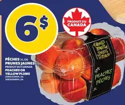Provigo PÊCHES, 3 L OU PRUNES JAUNES, 1,5 L | PEACHES OR YELLOW PLUMS offer