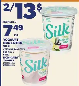 Provigo YOGOURT NON LAITIER SILK, 500-650 G | SILK NON-DAIRY YOGURT offer