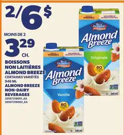 Provigo BOISSONS NON LAITIÈRES ALMOND BREEZE, 946 ML | ALMOND BREEZE NON-DAIRY offer