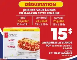 Provigo LASAGNE À LA VIANDE PC, 2,27 KG | PC MEAT LASAGNA offer