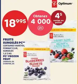 Provigo FRUITS SURGELÉS PC, 1,5/2 KG | PC FROZEN FRUIT offer