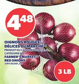 Provigo OIGNONS ROUGES DÉLICES DU MARCHÉ | FARMER'S MARKET RED ONIONS, 3 LB offer