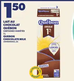 Provigo LAIT AU CHOCOLAT QUÉBON, 1 L | QUEBON CHOCOLATE MILK offer